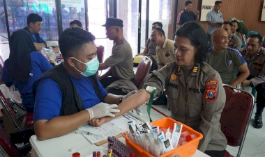 Polresta-Sidoarjo-Gelar-Pemeriksaan-Kesehatan-Berkala-Anggota