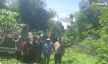 Bhabinkamtibmas-Desa-Banjarbendo-Cek-Pekarangan-Pangan-Bergizi