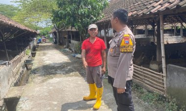 POLRESTA-SIDOARJO-|-Bhabinkamtibmas-Desa-Kebonsari-Tinjau-Program-Ketahanan-Pangan-Peternakan-Bebek-Petelur