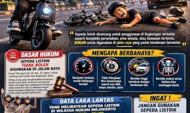 Polres-Mojokerto-Imbau-Masyarakat-Tidak-Gunakan-Sepeda-Listrik-di-Jalan-Raya