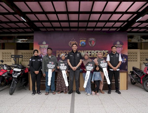 Gratis Polres Kediri Kota Temukan dan Kembalikan Motor Hilang kepada Pemiliknya