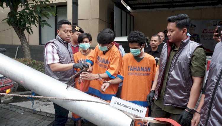 Curi Pipa Stainless di Tjiwi Kimia, Empat Tersangka Diamankan Polisi