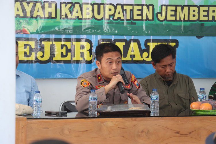 Polres Jember Gelorakan Swasembada Pangan Ajak Warga Tingkatkan Produksi Pertanian
