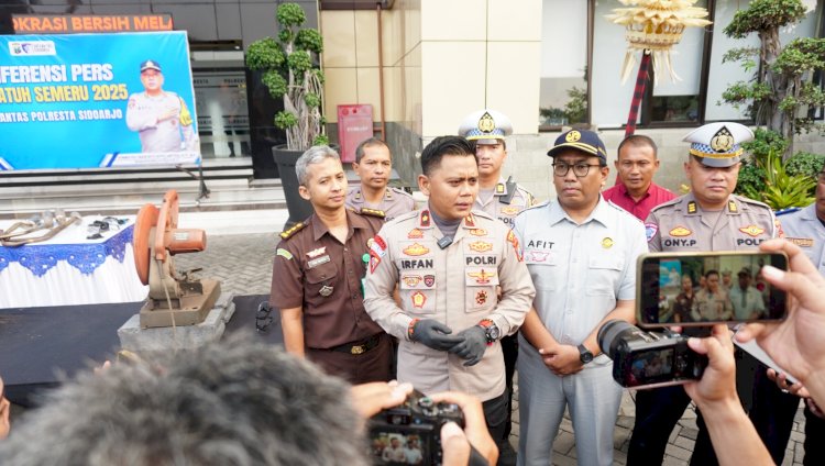 Operasi Patuh Semeru 2025 Polresta Sidoarjo Berhasil Tekan Kecelakaan Hingga 62 persen