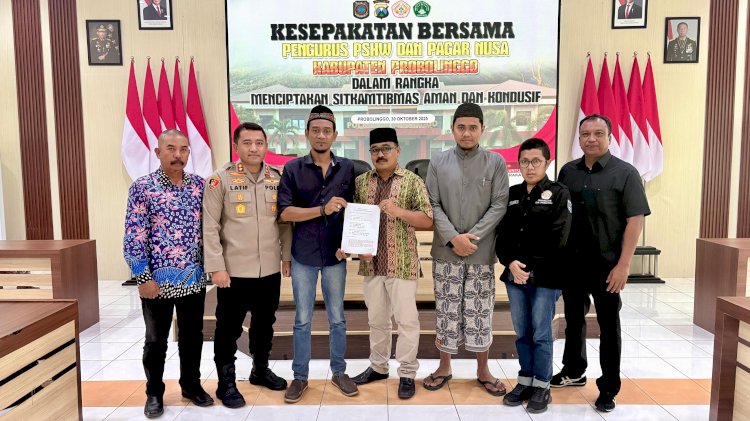 Jogo Jatim : Polres Probolinggo Gandeng Perguruan Pencak Silat Wujudkan Kamtibmas Kondusif