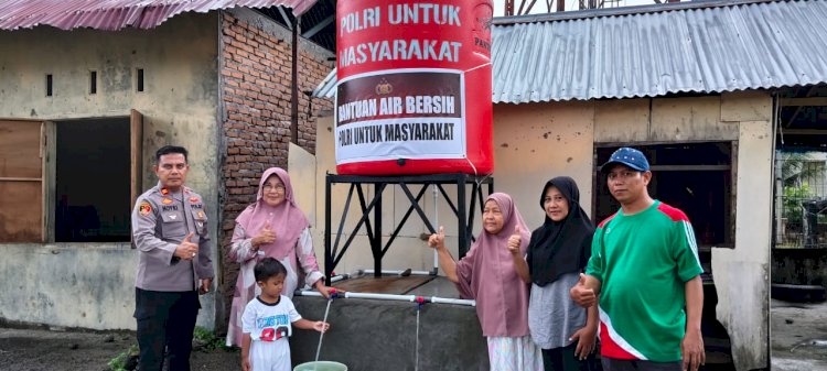 Polri Bangun Puluhan Sumur Bor Warga Padang Pariaman Mulai Nikmati Air Bersih Pascabencana